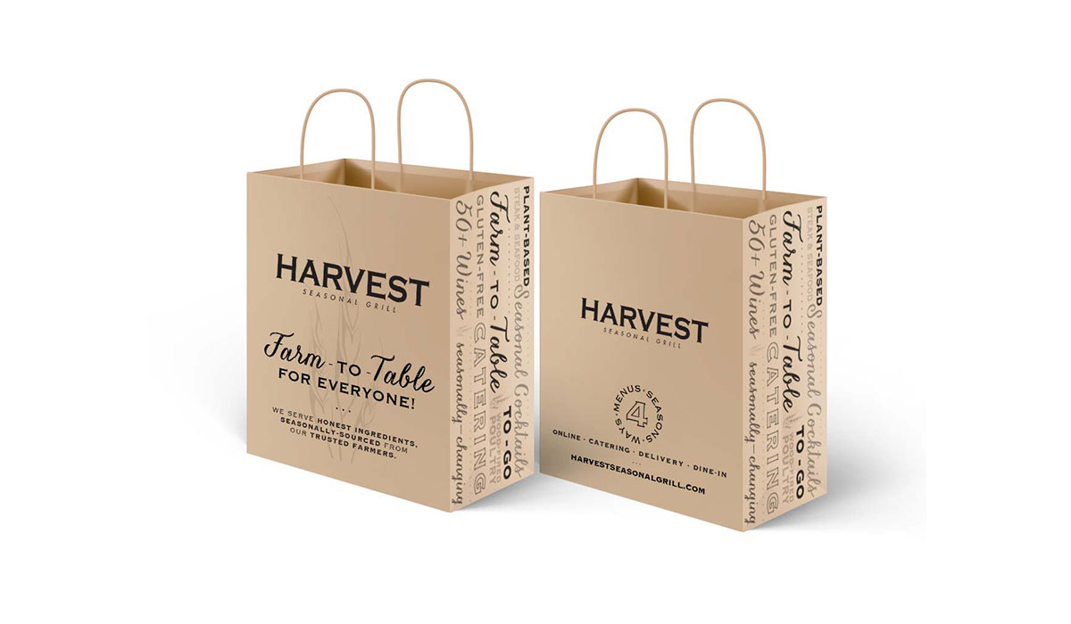 Packaging Display-Harvest Seasonal Grill & Wine Bar