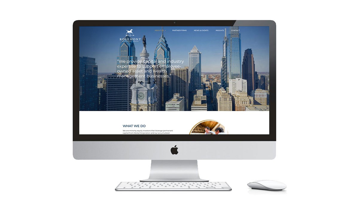 website design for Rosemont Investment