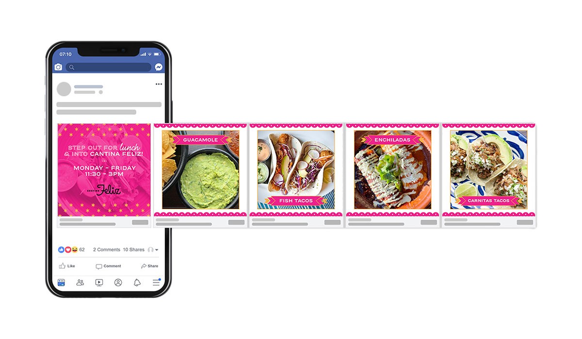 Social Media Ads for Restaurants - Cantina Lunch
