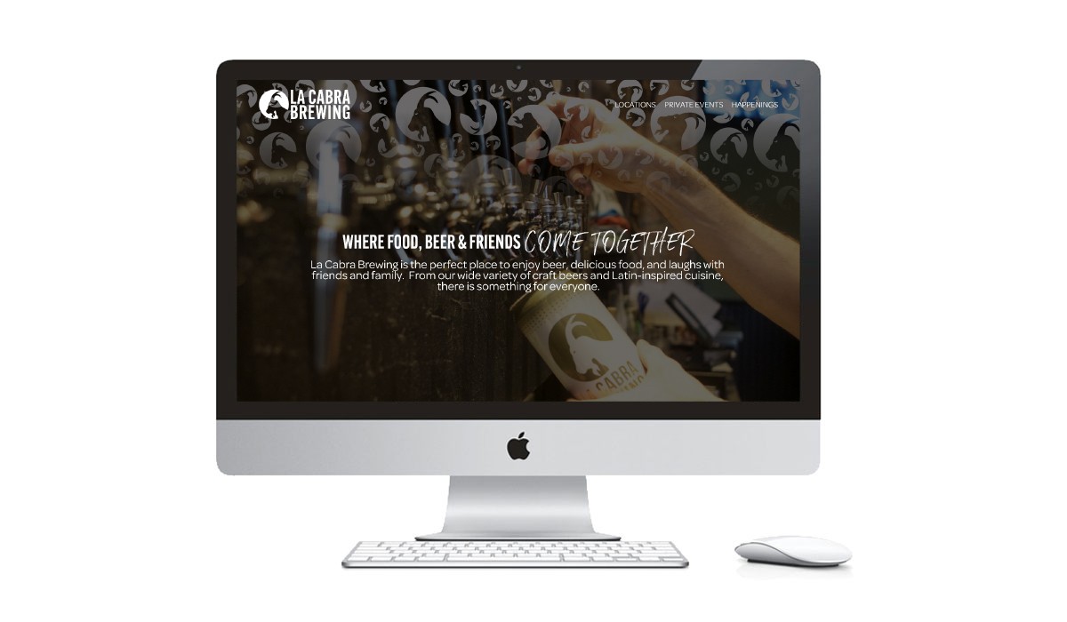 Website Design by Elysium MG for La Cabra Brewing